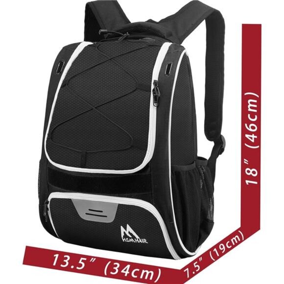 Baseball Bag-Baseball Backpack Holder for Baseball, Large Main Compartment - Picture 2 of 7